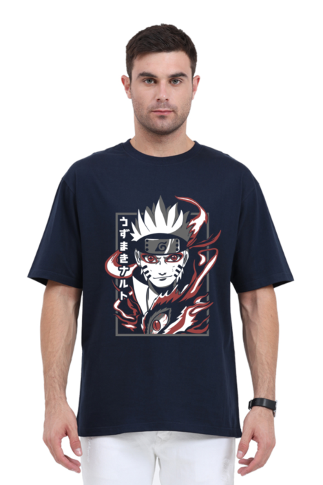 Naruto Oversized T-Shirt: Channel the Spirit of the Hidden Leaf Village in Style - Image 2