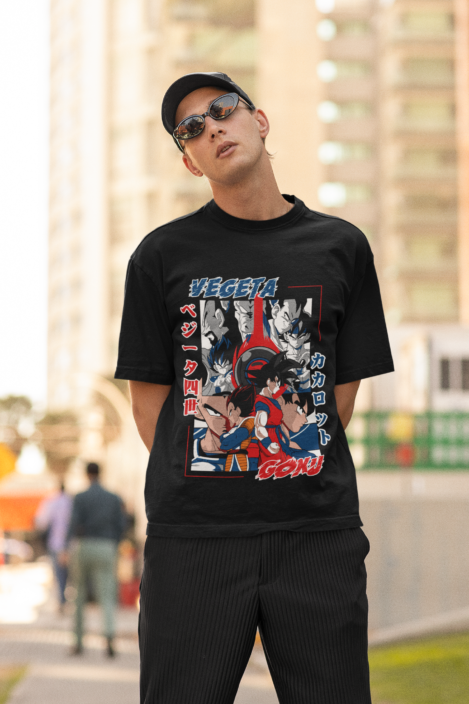 Vegeta Oversized T-Shirt: Unleash Your Saiyan Power in Style!