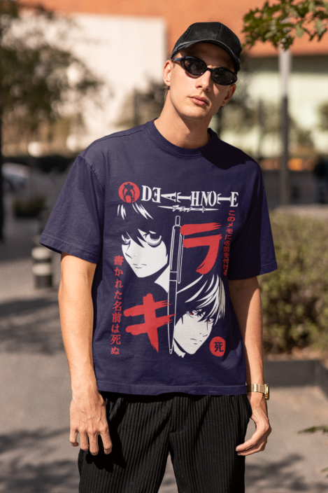 Death Note Inspired Oversized T-Shirt: Write Your Own Destiny in Style!