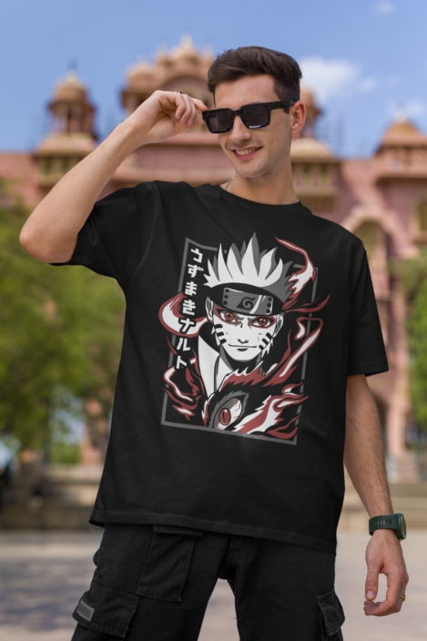 Naruto Oversized T-Shirt: Channel the Spirit of the Hidden Leaf Village in Style