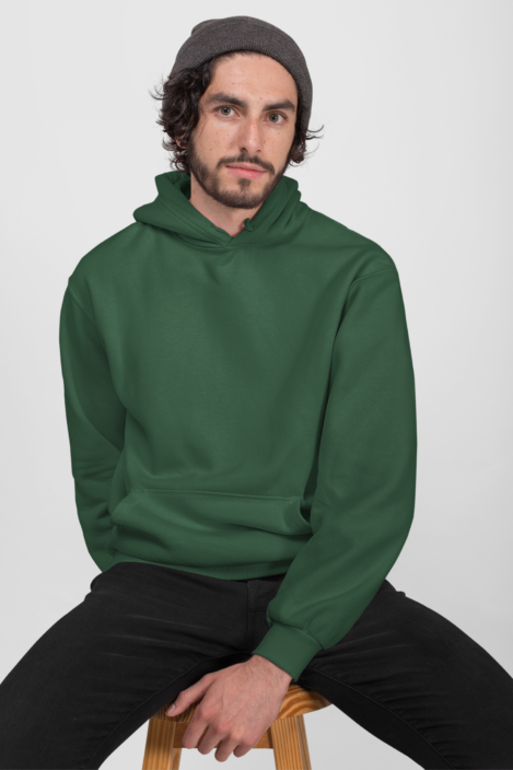 Hoodie Bottle Green